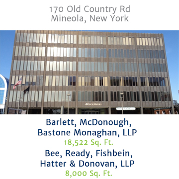 Office building at 170 Old Country Road in Mineola, NY