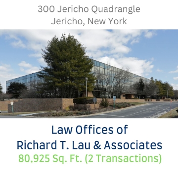Office building at 300 Jericho Quadrangle in Jericho, NY